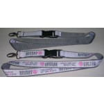 Woven Label Sewed On Poly Lanyards(LS-017)